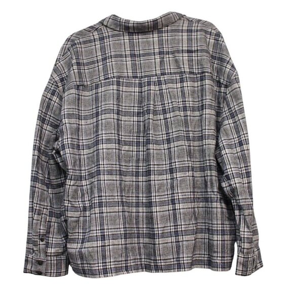 NWT Madewell Flannel Button Up XL Westlake Plaid Boxy Relaxed Outdoor Preppy - Picture 8 of 12